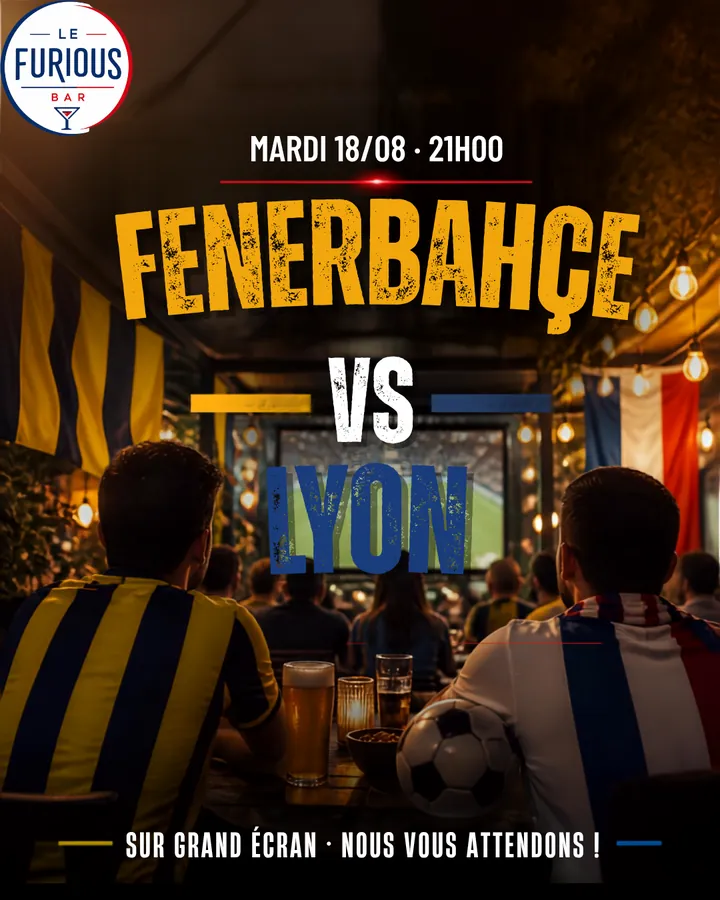 Affiche de match réalisée pour un bar